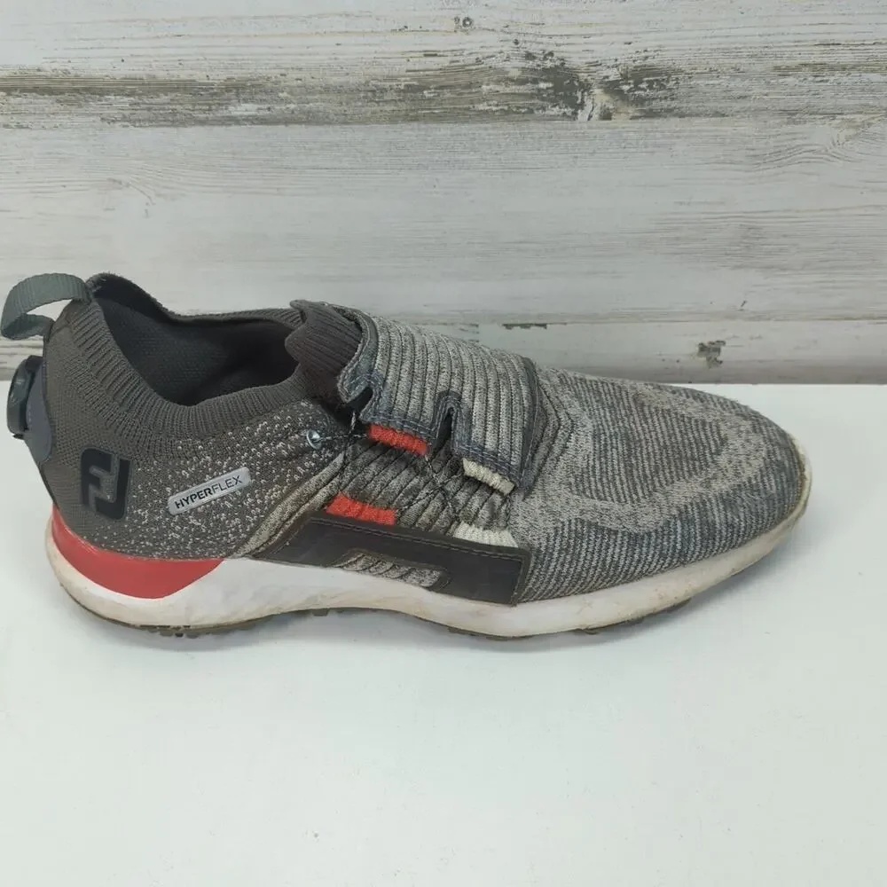FootJoy Hyperflex BOA Men Size 10.5 Medium‎ Charcoal Gray Golf Shoes 51083